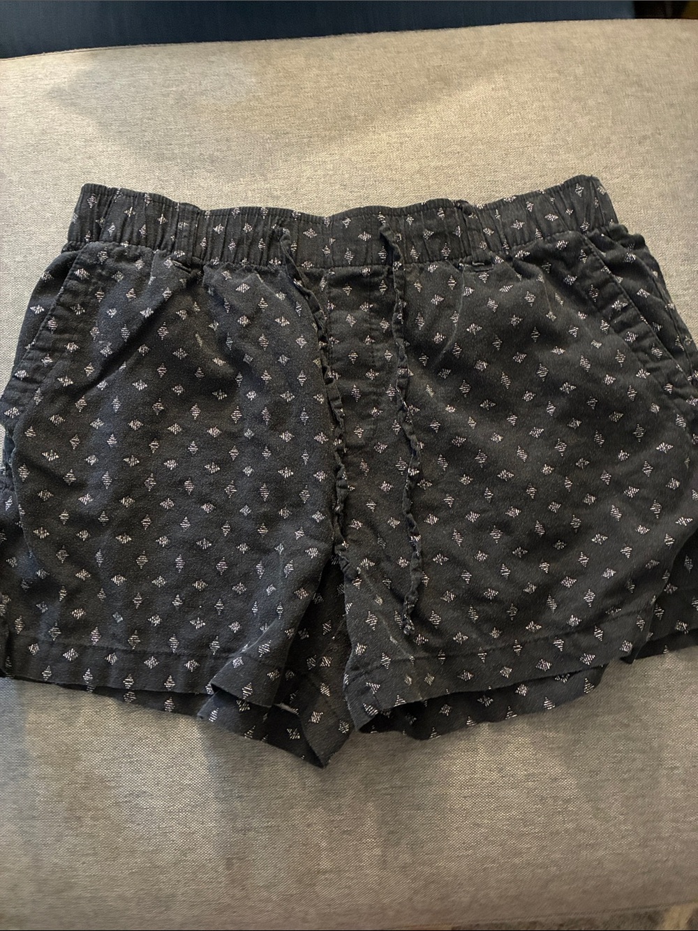 Old Navy black linen blend shorts size medium